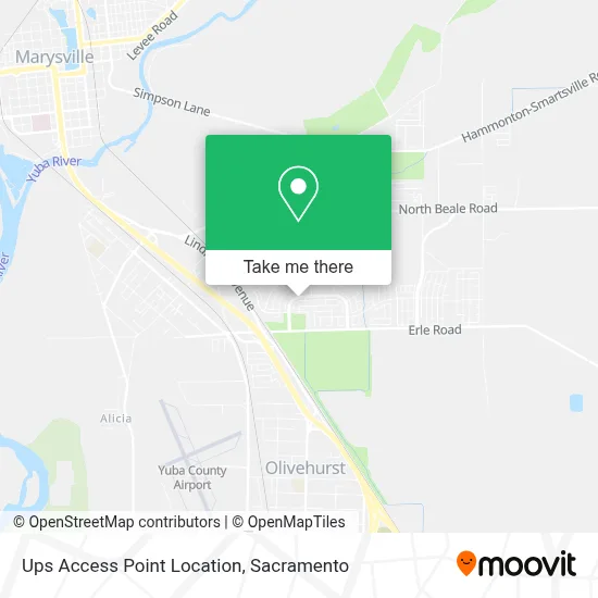 Ups Access Point Location map