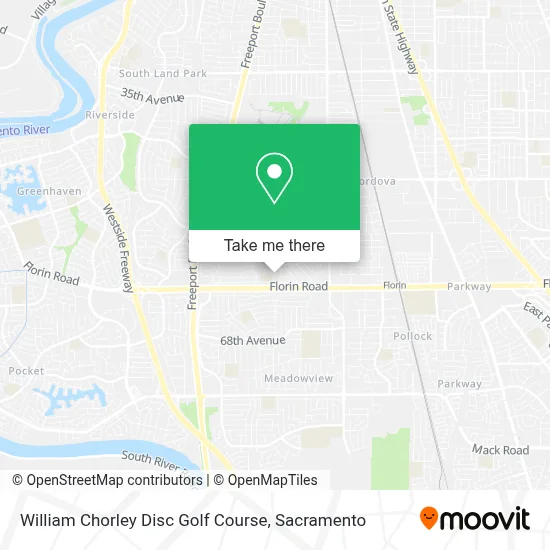 William Chorley Disc Golf Course map