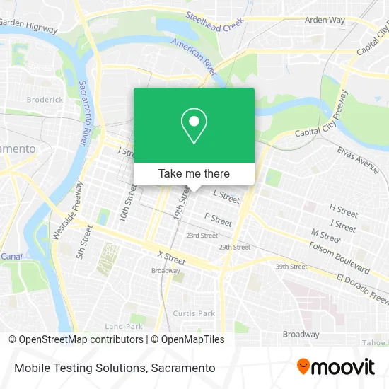 Mobile Testing Solutions map