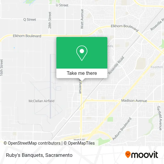 Ruby's Banquets map