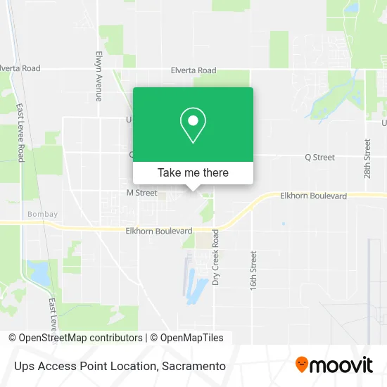 Ups Access Point Location map