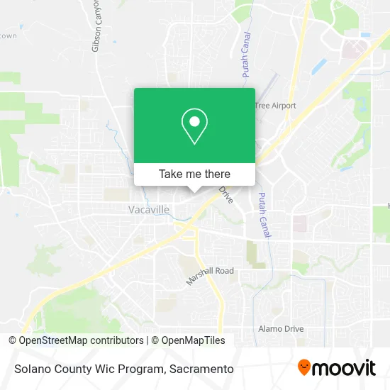 Solano County Wic Program map