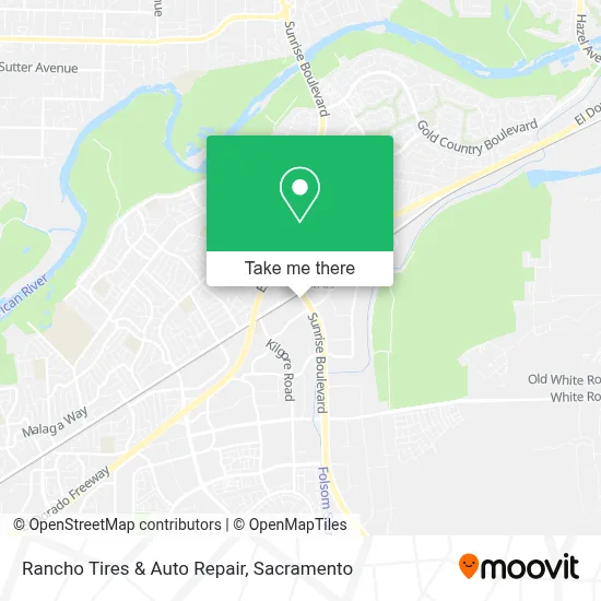 Rancho Tires & Auto Repair map
