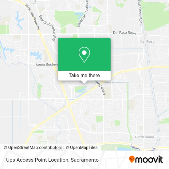 Ups Access Point Location map