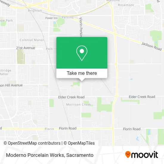 Moderno Porcelain Works map
