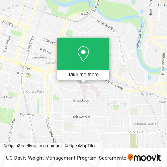 UC Davis Weight Management Program map