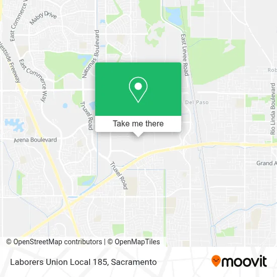 Laborers Union Local 185 map