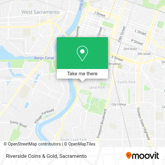 Riverside Coins & Gold map