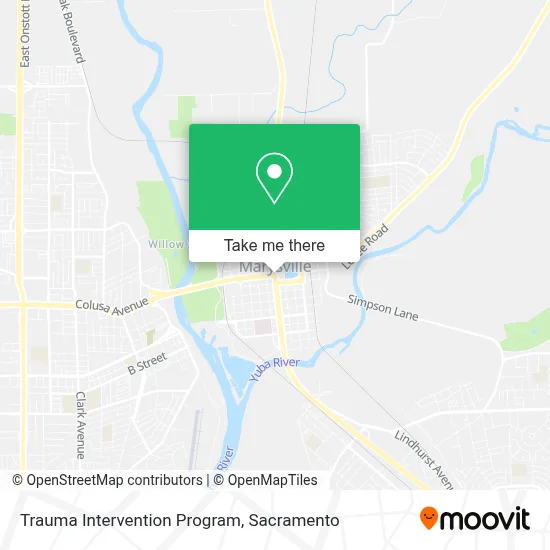 Trauma Intervention Program map