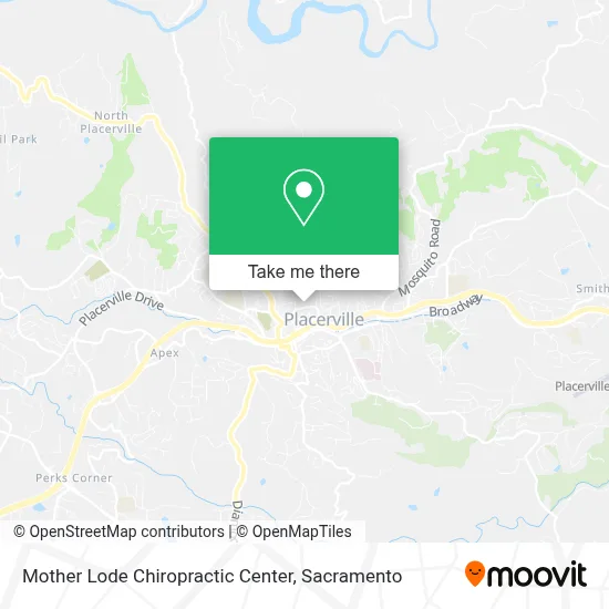 Mother Lode Chiropractic Center map