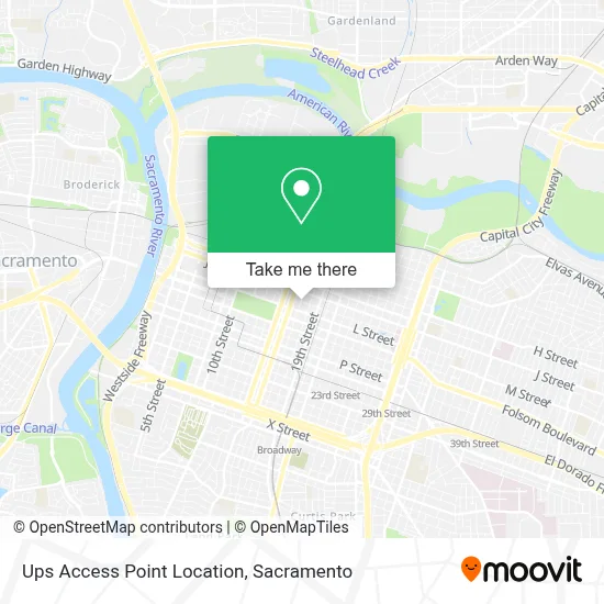 Ups Access Point Location map