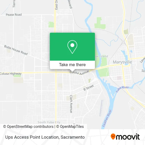 Ups Access Point Location map