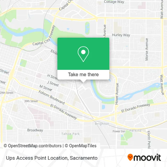 Ups Access Point Location map