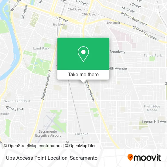 Ups Access Point Location map