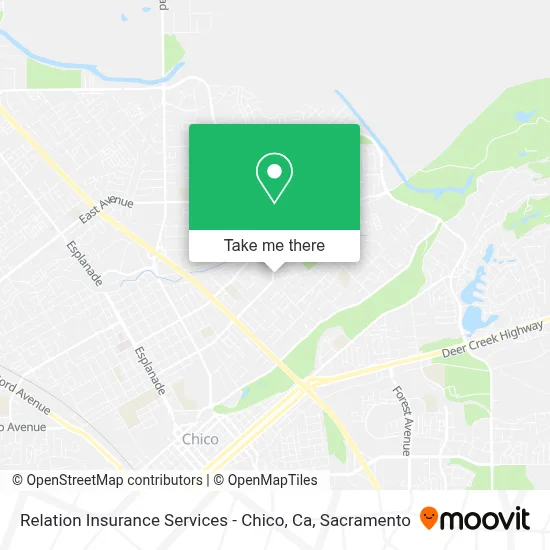 Relation Insurance Services - Chico, Ca map