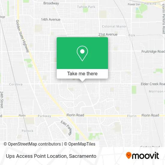 Ups Access Point Location map