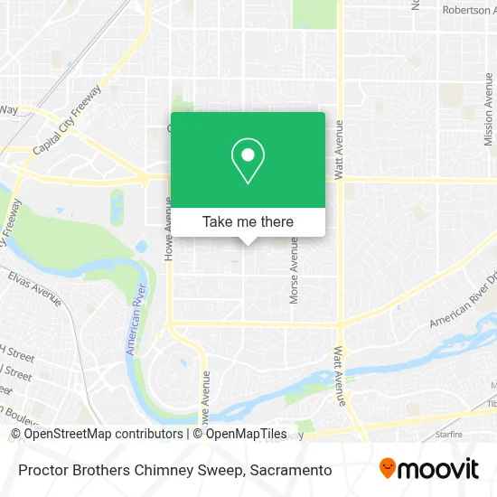 Proctor Brothers Chimney Sweep map