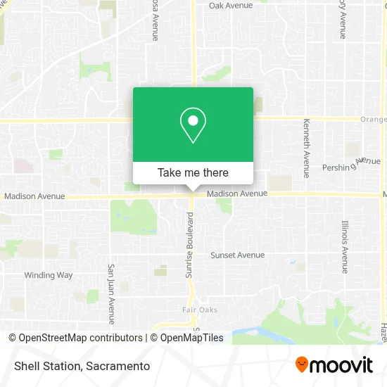 Shell Station map