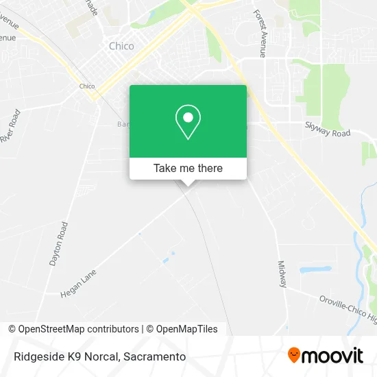 Ridgeside K9 Norcal map