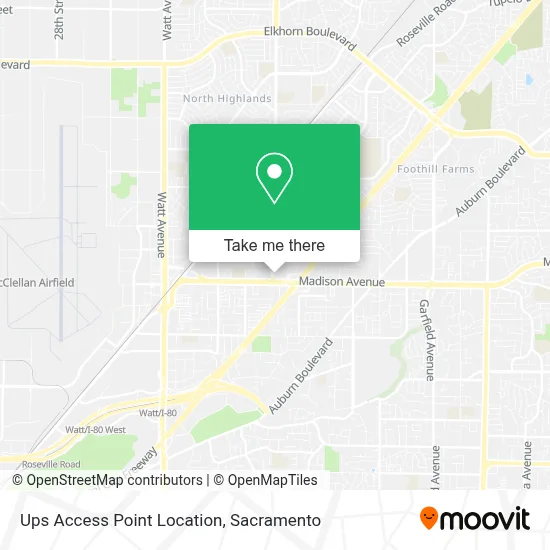 Ups Access Point Location map