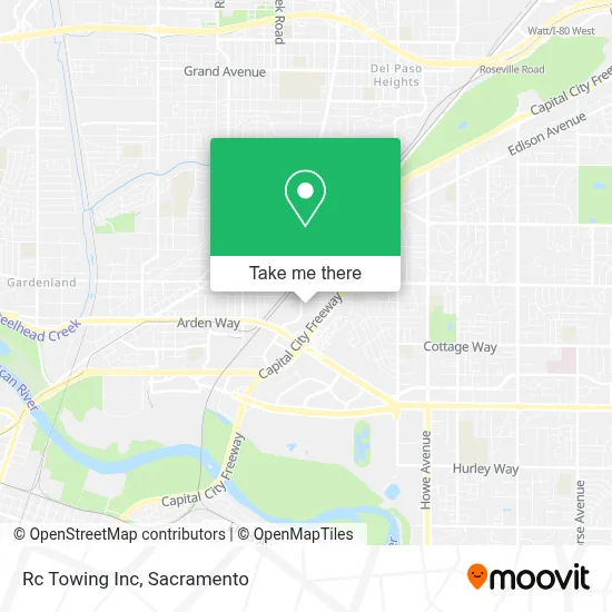 Rc Towing Inc map
