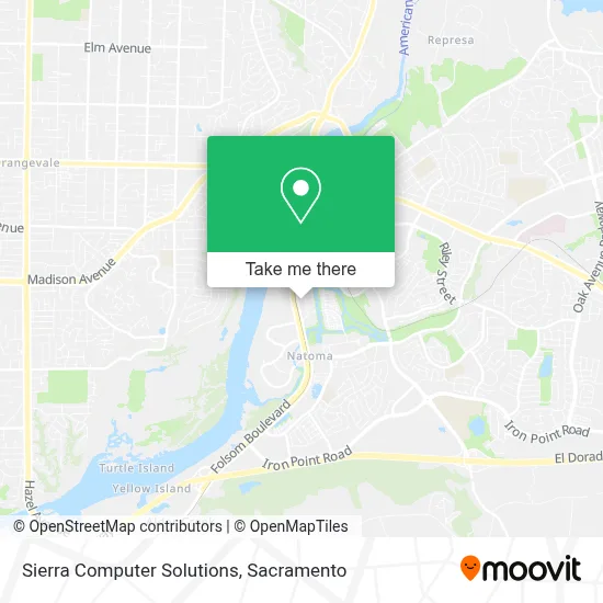 Sierra Computer Solutions map