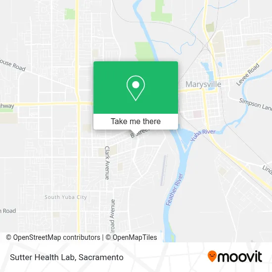 Sutter Health Lab map