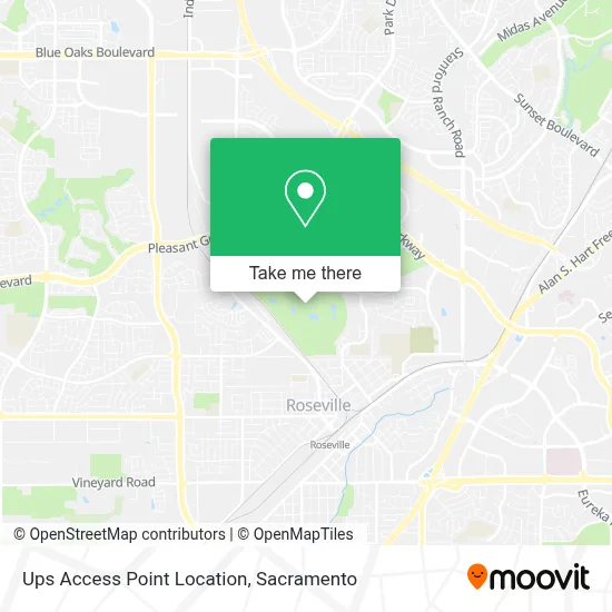 Ups Access Point Location map