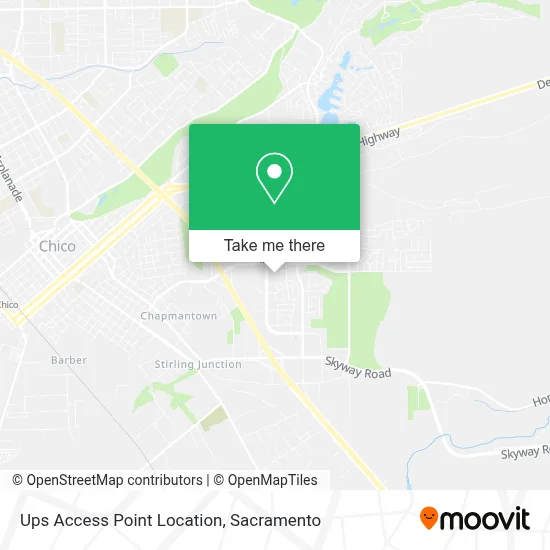 Ups Access Point Location map