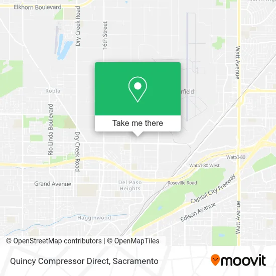 Quincy Compressor Direct map
