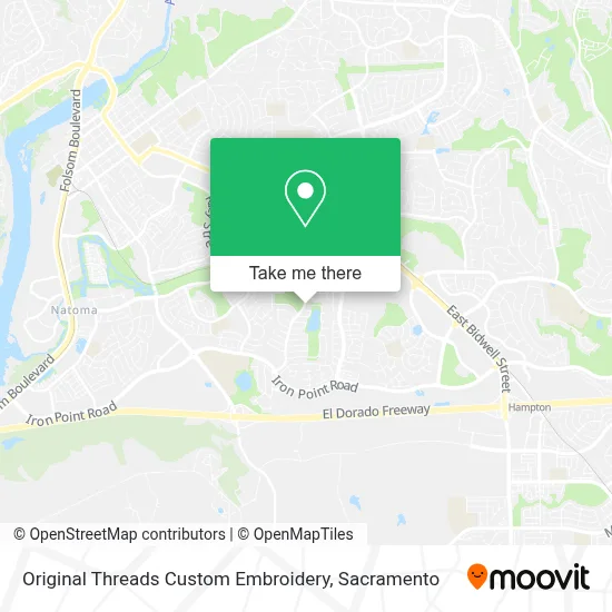 Original Threads Custom Embroidery map