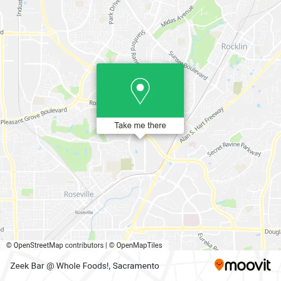 Zeek Bar @ Whole Foods! map