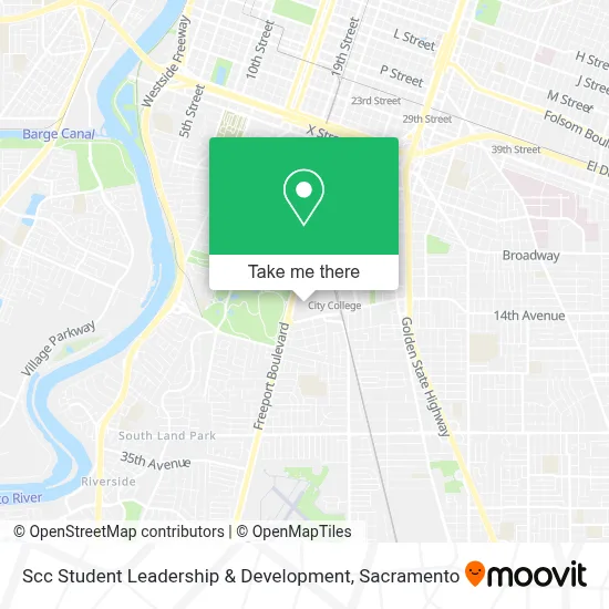 Scc Student Leadership & Development map