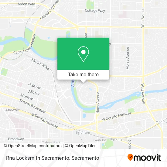 Rna Locksmith Sacramento map