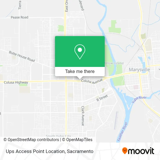 Ups Access Point Location map