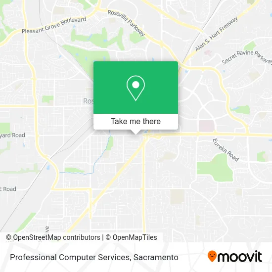 Professional Computer Services map