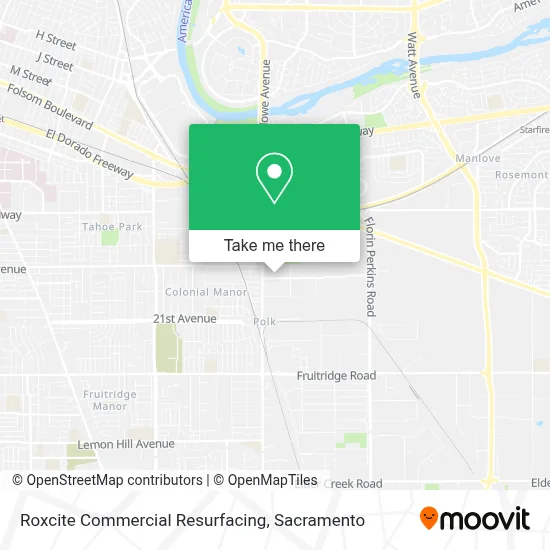 Roxcite Commercial Resurfacing map