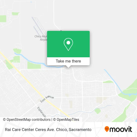 Rai Care Center Ceres Ave. Chico map