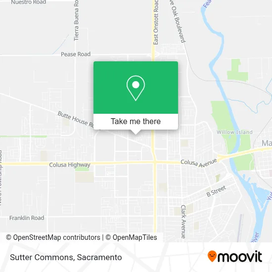 Sutter Commons map
