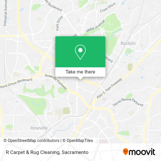 R Carpet & Rug Cleaning map