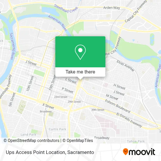 Ups Access Point Location map