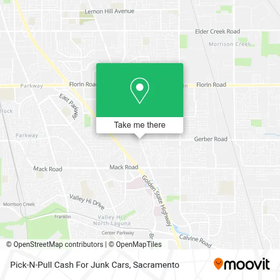 Pick-N-Pull Cash For Junk Cars map