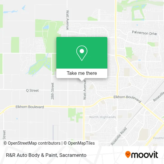 R&R Auto Body & Paint map