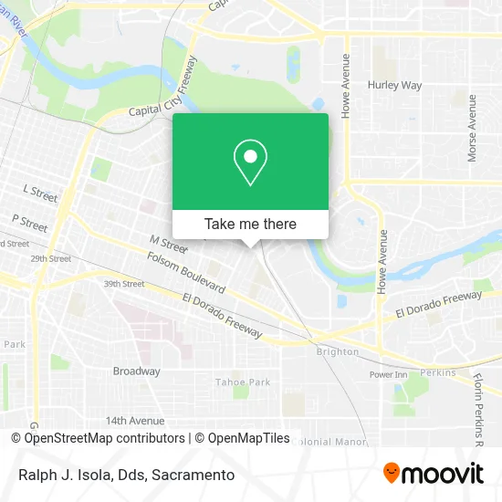 Ralph J. Isola, Dds map