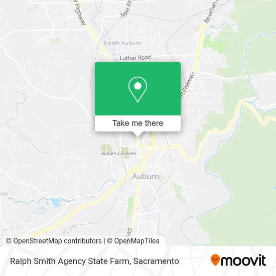 Ralph Smith Agency State Farm map