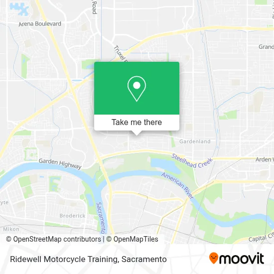 Ridewell Motorcycle Training map