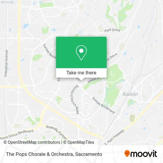 The Pops Chorale & Orchestra map