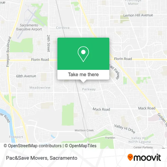 Pac&Save Movers map