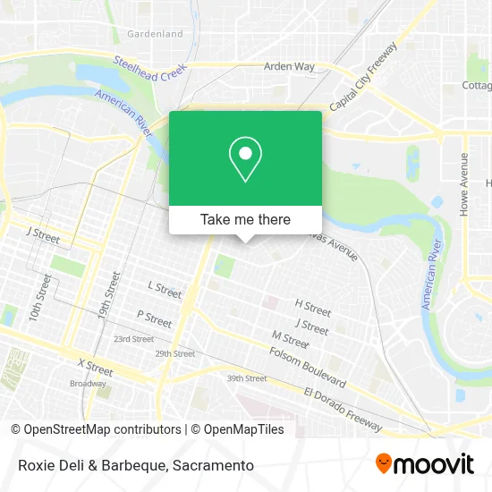 Roxie Deli & Barbeque map