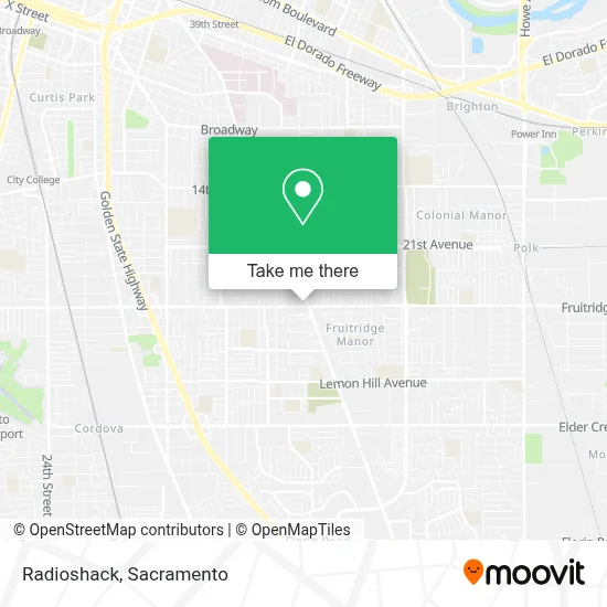Radioshack map